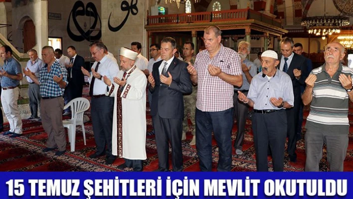 Şehitler için dua edildi