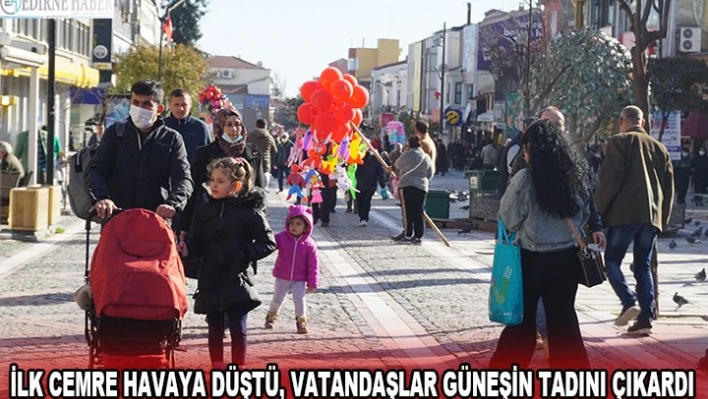 İlk cemre havaya düştü, vatandaşlar güneşin tadını çıkardı