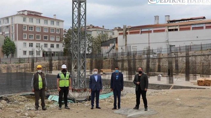 Kırklareli Valisi Bilgin, sağlık kompleksi inşaatında incelemede bulundu