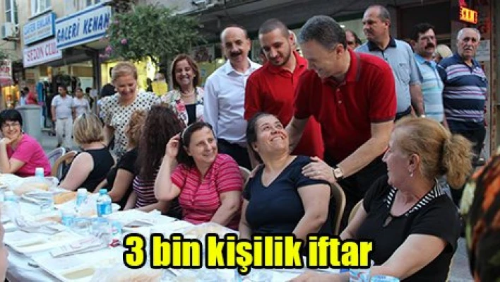 3 bin kişilik iftar