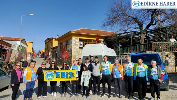 EBİS 14'üncü kez Çanakkale Zaferi bisiklet turu düzenlendi