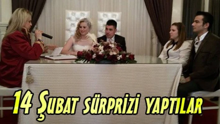 14 Şubat sürprizi yaptılar