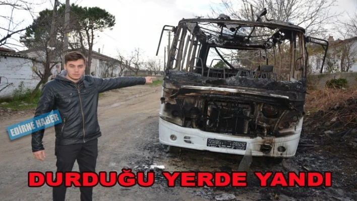 Park halinde yandı