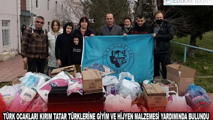 Türk Ocakları Kırım Tatar Türklerine giyim ve hijyen malzemesi yardımında bulundu