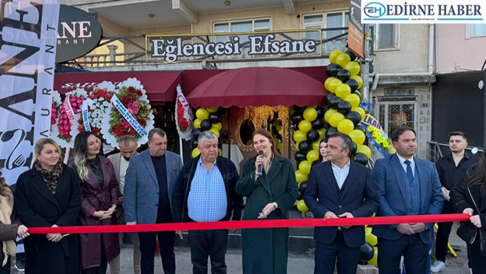 Edirne AK Parti Yönetimi, Restaurant Açılışına Katıldı