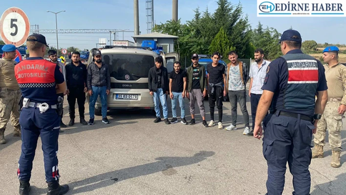 Edirne'de 109 düzensiz göçmen yakalandı