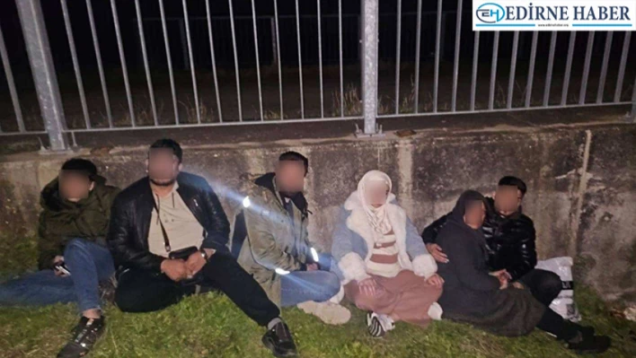 Edirne'de 6 düzensiz göçmen yakalandı