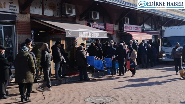 Edirne'de Açık Cezaevi Satış Mağazasında Yoğunluk