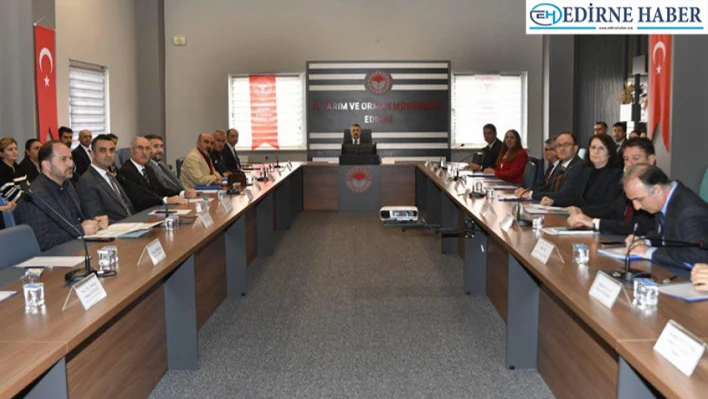 Edirne'de Bağımlılıkla Mücadele İl Koordinasyon Kurulu toplantısı yapıldı