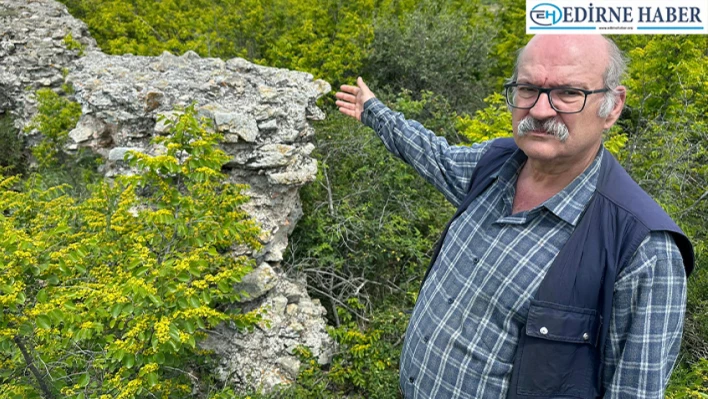 Edirne'de bin yıllık 'Dombay Kalesi' yok olma riski taşıyor