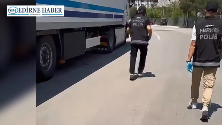 Edirne'de bir tırda 18 kilogram kokain ele geçirildi