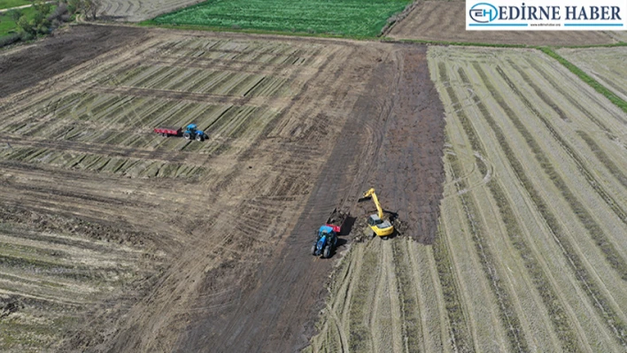 Edirne'de çiftçilerin ekim öncesi hazırlıkları başladı