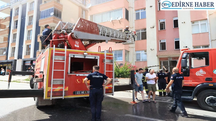 Edirne'de evde çıkan yangın söndürüldü