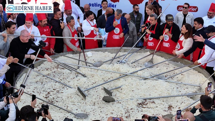 İpsala pirinci dev tencerede, lezzet festivalde