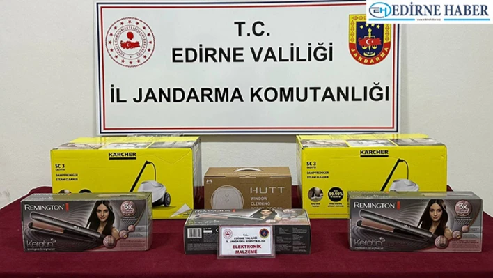 Edirne'de gümrükte elektronik kaçakçılığı