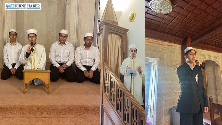 Edirne'de Kur'an kursu öğrencilerinden hutbe başarısı