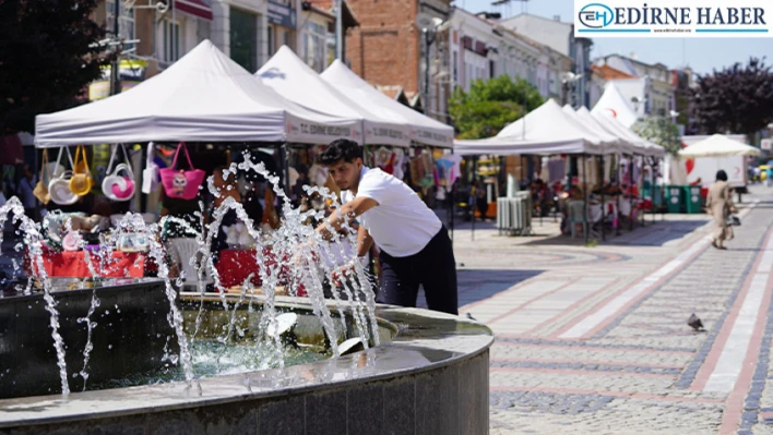 Edirne'de mevsim normalleri üzerinde seyreden sıcaklıklar bunaltıyor