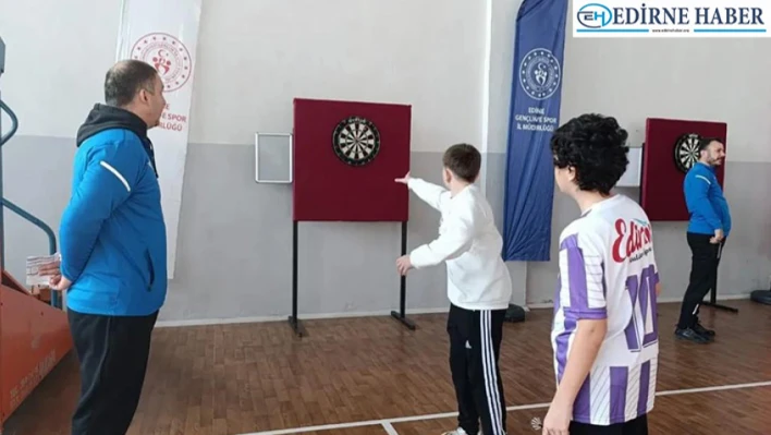 Edirne'de Okul Sporları Dart Müsabakaları Sona Erdi