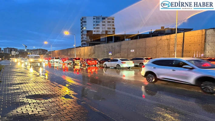 Edirne'de Sağanak etkili oldu