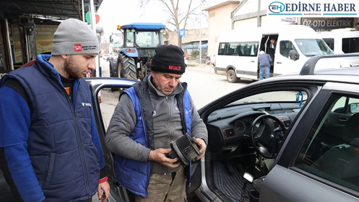 Edirne'de sanayi esnafı yurt dışından getirilen araç ve aletlerinin onarımını yapabiliyor