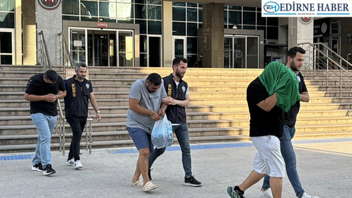 Edirne'de 'Sibergöz-46' yasa dışı bahis operasyonunda 5 şüpheli tutuklandı