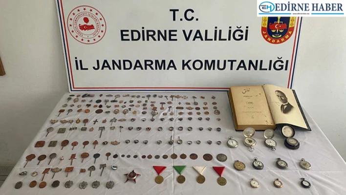 Edirne'de tarihi eser kaçakçılığı operasyonunda bir şüpheli yakalandı