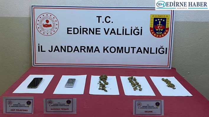 Edirne'de uyuşturucu operasyonu