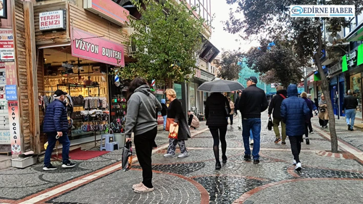 Edirne'de yağmur etkili oldu