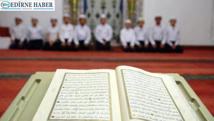 Edirne'de yaz Kur'an kurslarına yoğun katılım