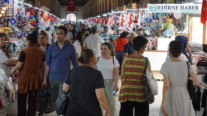 Edirne'deki tarihi çarşılarda Kurban Bayramı hareketliliği başladı