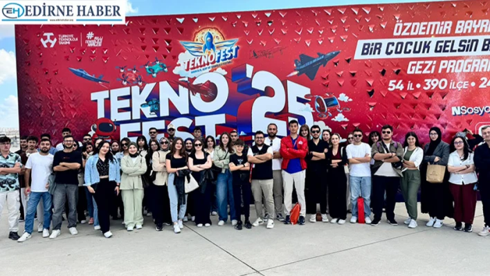 Edirne'den 200 gönüllü Teknofest İstanbul'da yer aldı