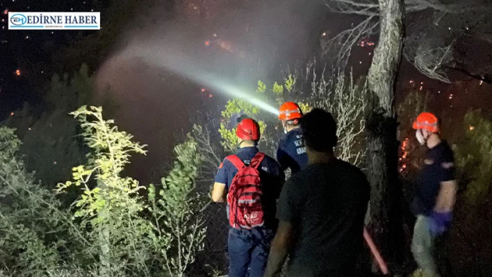 Edirne'den Çanakkale'ye yangın desteği