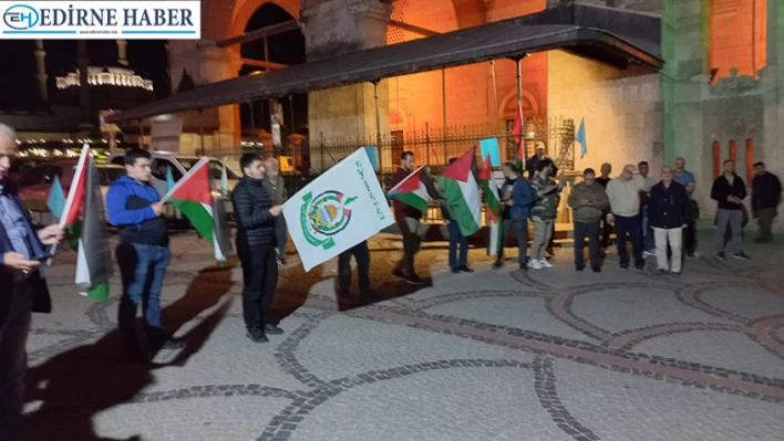 Edirne'den Filistin'e dayanışma mesajı