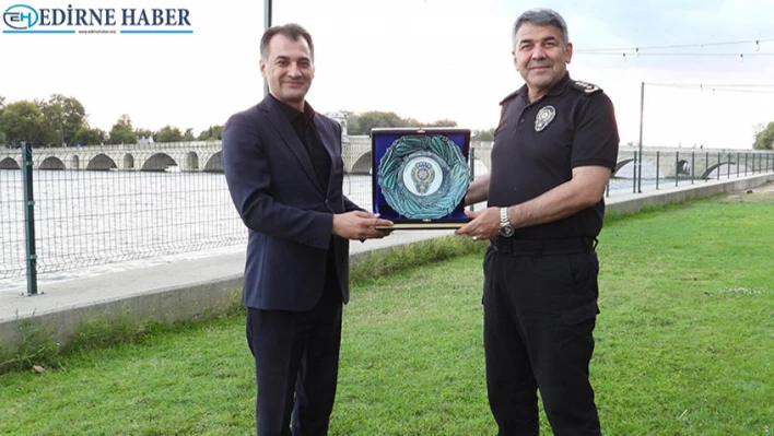 Edirne Emniyetinden tayini çıkan personeller uğurlandı