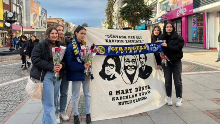 Edirne Genç Fenerbahçeliler kadınları unutmadı