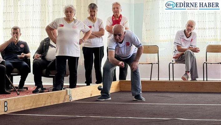 Edirne Huzurevi bocce takımı şampiyonluğu kaptırmadı