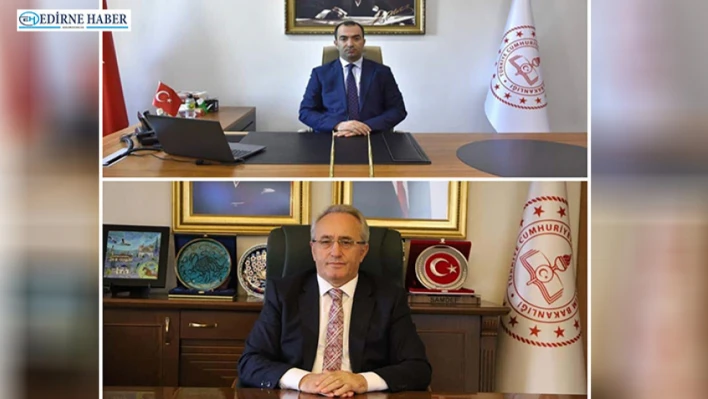 Edirne Milli Eğitim'de bayrak değişimi