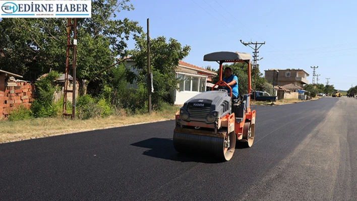 Edirne'nin köylerinde konforlu ve kaliteli yollar yapılıyor