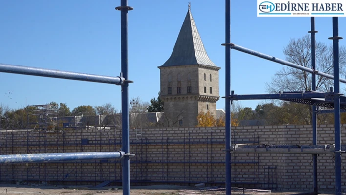 Edirne Sarayı'nda çalışmalar Enderun Avlusunda yoğunlaştı