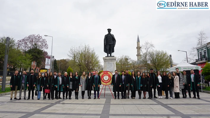 Edirneli avukatlar, depremde hayatını kaybeden meslektaşlarını andılar