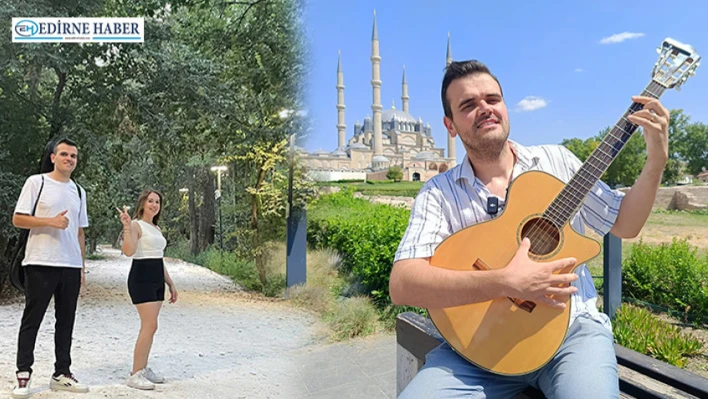 Edirneli gencin Kent Ormanı'nda çektiği klip yayında