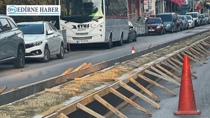 Edirneliler taş refüj istemiyor