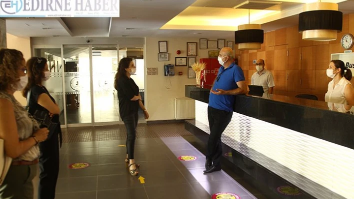  Hacıoğlu otelleri ziyaret etti