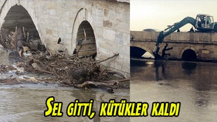 Sel gitti, kütükler kaldı
