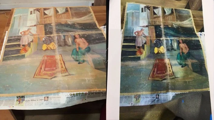 Çakma tabloyu satmaya çalıştılar