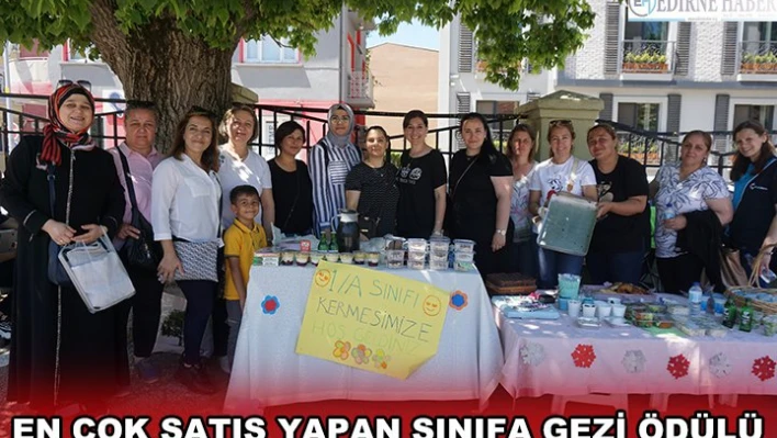 EN ÇOK SATIŞ YAPAN SINIFA GEZİ ÖDÜLÜ