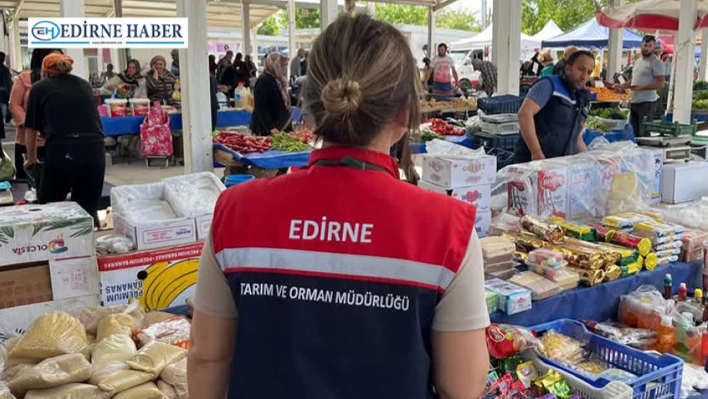 Enez'de pazar denetimleri sıkılaştırıldı
