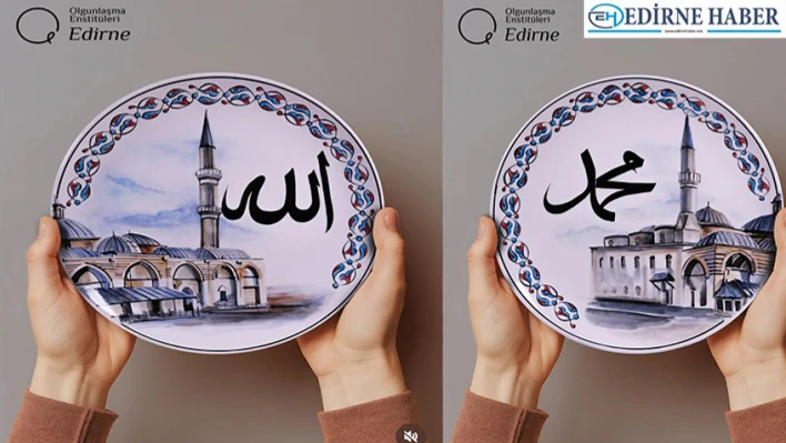 Eski Camii'nin izleri çini tabakta hayat buldu