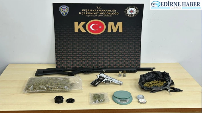 Evinde uyuşturucu ele geçirilen zanlı tutuklandı