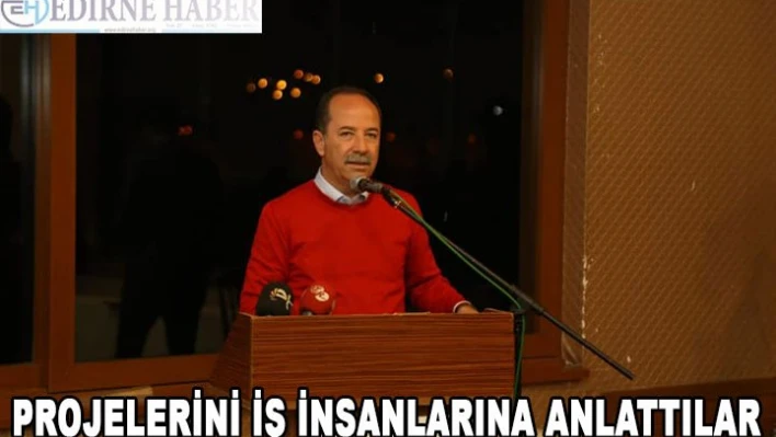 Projelerini iş insanlarına anlattılar